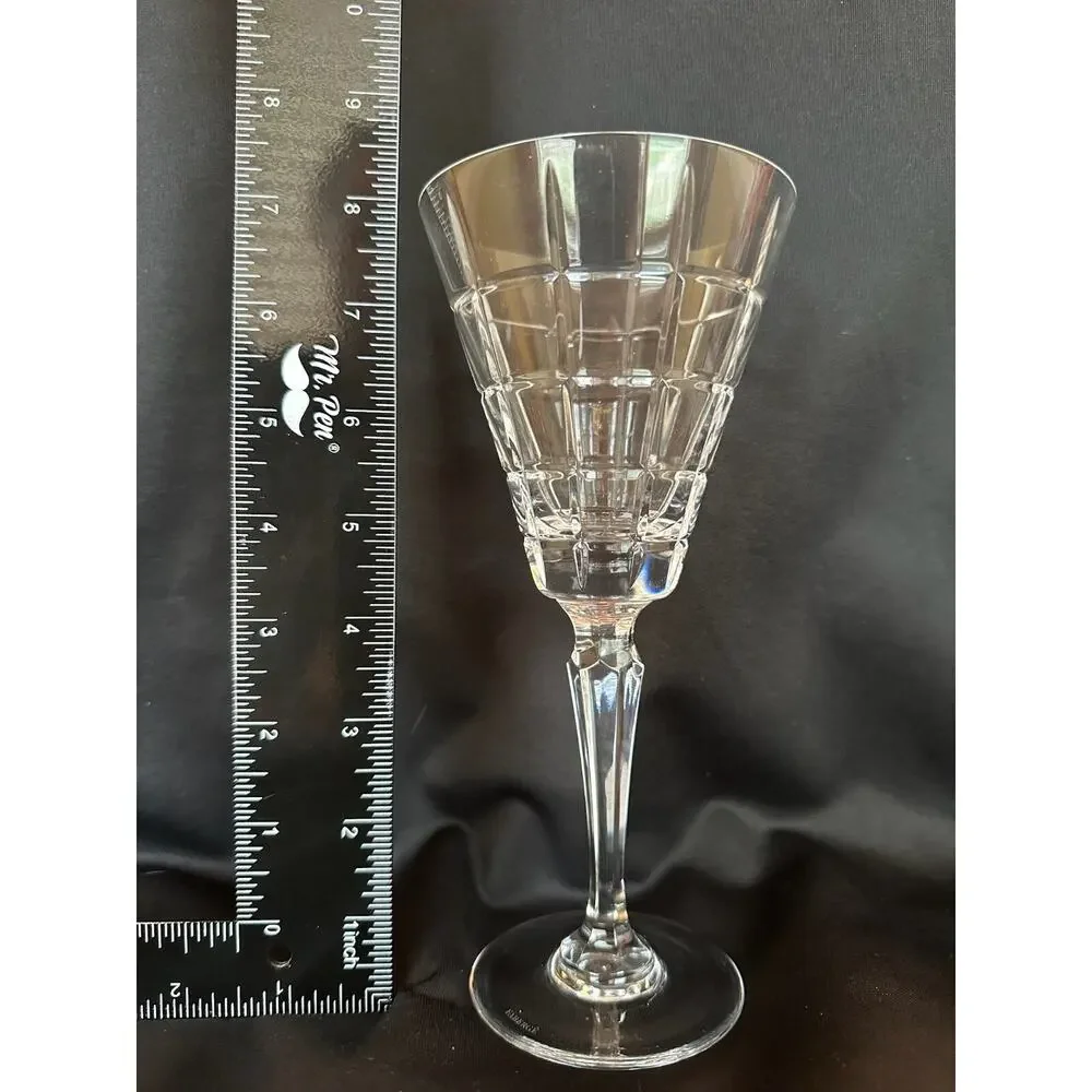 Faberge Crystal Champagne‎ Flute Glass Etched Elegant Design